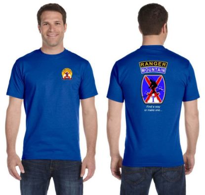 Mountain Ranger Blue Cotton T-Shirt