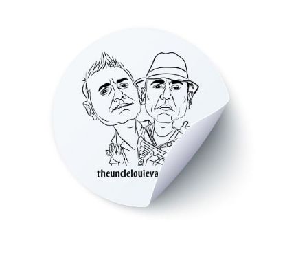 Uncle Louie Heads 3x3 Inch Sticker 3 for $10