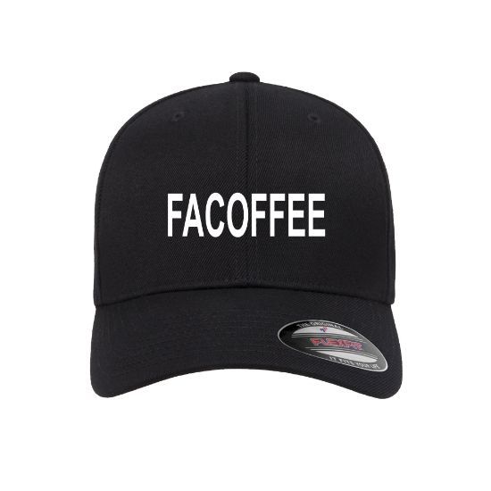 FACOFFEE Embroidered Flexfit Fitted Ball Cap