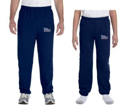 Blue Reign Embroidered Navy Sweatpants Adult & Youth Sizes