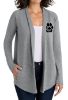 Women's Pawprint Embroidered Interlock Cardigan
