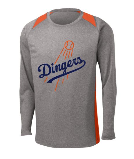 Adults Colorblock Long Sleeve Shirt